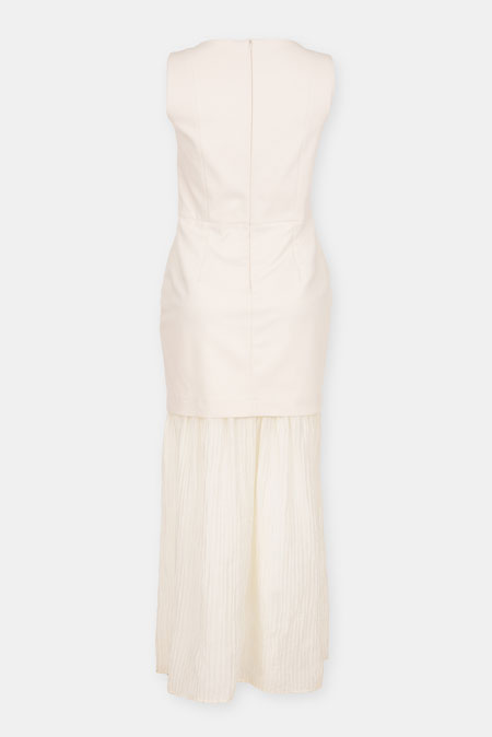 Haljina bez rukava sa plisiranim donjim delom Tiffany Production